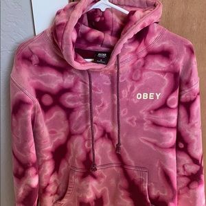 Bleach Dyed Fleece Obey Hoodie